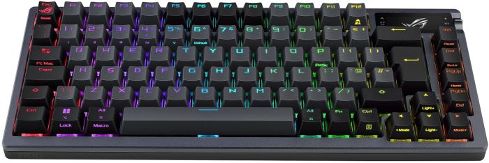 Клавіатура механічна ASUS ROG Azoth, 81key, NX Red, USB-A/WL/BT, EN, RGB, чорний