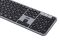 2E Keyboard membrane KS240 110key, WL/BT, EN/UK/RU, grey-black