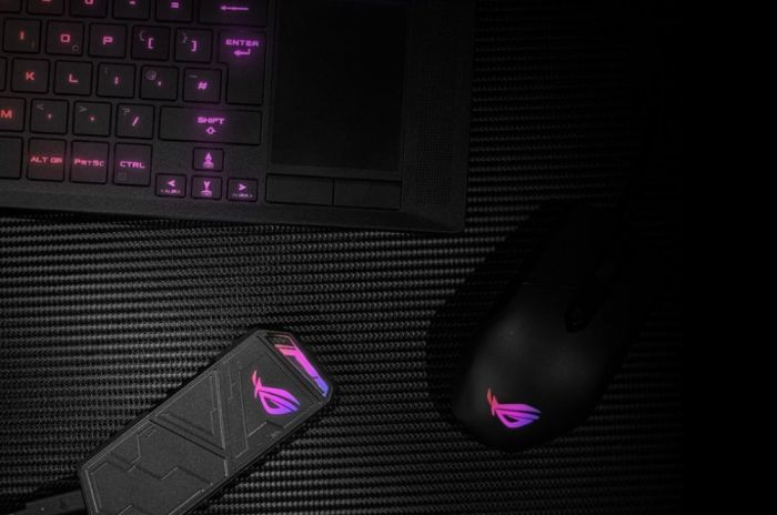 Портативний корпус ASUS для SSD ROG STRIX ARION LITE ESD-S1CL/BLK/G/AS Lite PCIe NVMe M.2 2230/2242/2260/2280 USB Type-C 3.2 Gen 2x