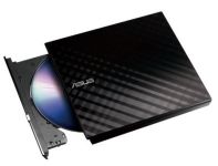 Привід оптичний портативний ASUS SDRW-08D2S-U LITE DVD+-R/RW burner USB2.0 чорний Retail Box Slim