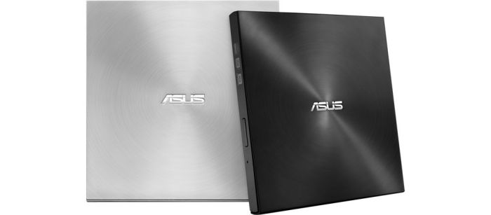 Привід оптичний портативний ASUS ZenDrive SDRW-08U7M-U DVD+-R/RW burner M-DISC USB2.0 срібний Retail Box Slim