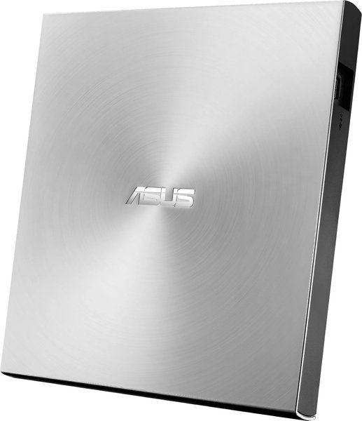 Привід оптичний портативний ASUS ZenDrive SDRW-08U7M-U DVD+-R/RW burner M-DISC USB2.0 срібний Retail Box Slim