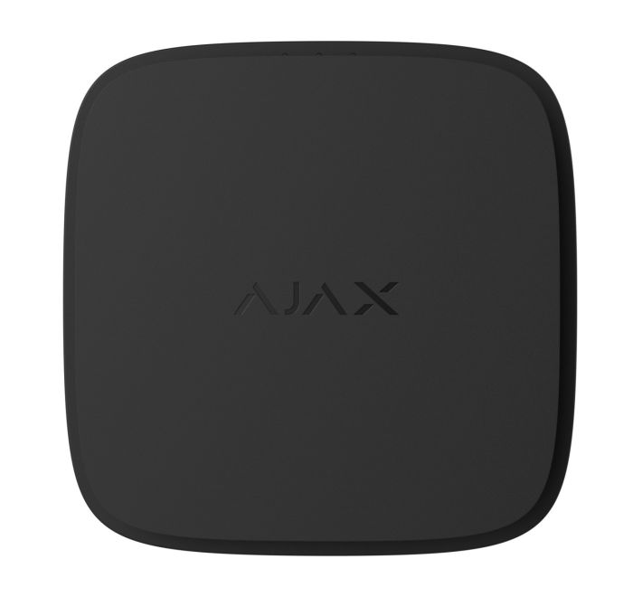 Датчик диму та температури Ajax FireProtect 2 RB Heat Smoke Jeweler, змінна батарея, бездротовий, чорний