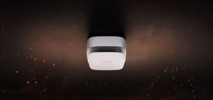 Smoke, temperature and carbon monoxide detector Ajax, FireProtect 2 SB Heat Smoke CO Jeweler, non-replaceable battery, wireless, white