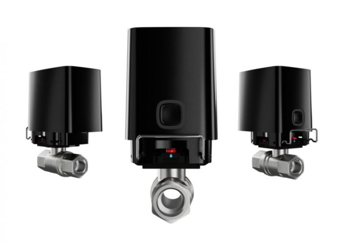 Розумний кульовий кран Ajax WaterStop 1/2" Jeweler, бездротовий, чорний