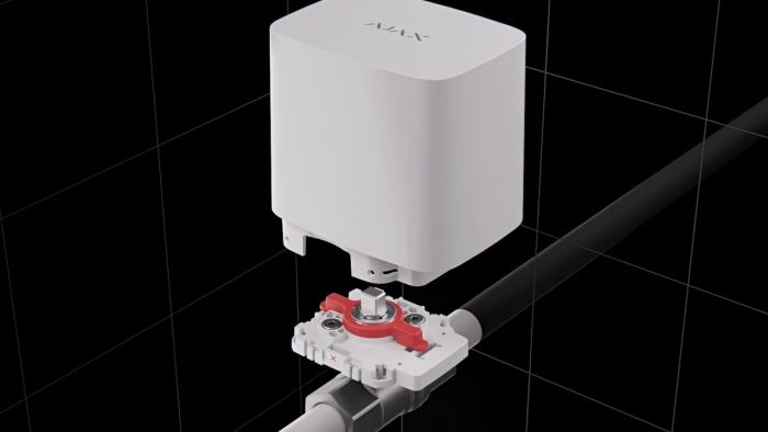 Умный шаровой кран Ajax WaterStop 1" Jeweler, беспроводной, белый