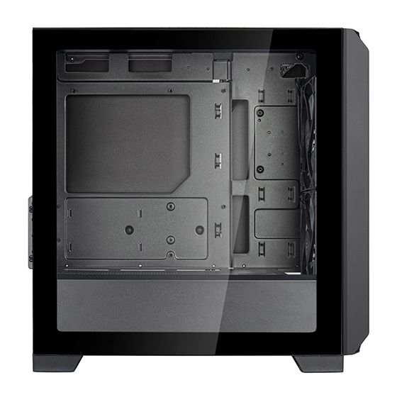 SilverStone PC case Fara FA312Z-BG without PSU, 2xUSB3.0, 2x140mm, ARGB VGA 365mm, LCS ready, TG Side Panel, mATX, black