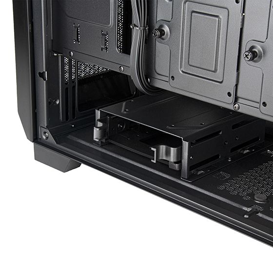 SilverStone PC case Fara FA312Z-BG without PSU, 2xUSB3.0, 2x140mm, ARGB VGA 365mm, LCS ready, TG Side Panel, mATX, black