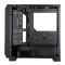 SilverStone PC case Fara FA312Z-BG without PSU, 2xUSB3.0, 2x140mm, ARGB VGA 365mm, LCS ready, TG Side Panel, mATX, black