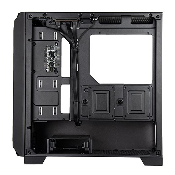 SilverStone PC case Fara FA312Z-BG without PSU, 2xUSB3.0, 2x140mm, ARGB VGA 365mm, LCS ready, TG Side Panel, mATX, black