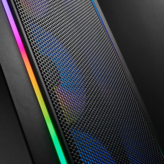 Корпус SilverStone Fara FA511Z-BG без БЖ, 2xUSB3.0, 3x120мм, ARGB VGA 360мм, LCS ready, TG Side Panel, ATX, чорний