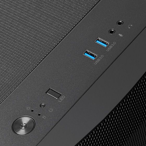 Корпус SilverStone Fara FA511Z-BG без БЖ, 2xUSB3.0, 3x120мм, ARGB VGA 360мм, LCS ready, TG Side Panel, ATX, чорний