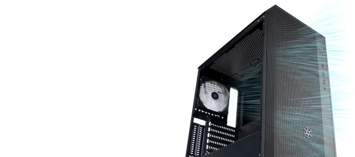 SilverStone PC case Fara FAR1B-PRO-V2 without PSU, 2xUSB3.0, 1xUSB2.0, 4x120mm, ARGB VGA 340mm, LCS ready, TG Side Panel, ATX, black