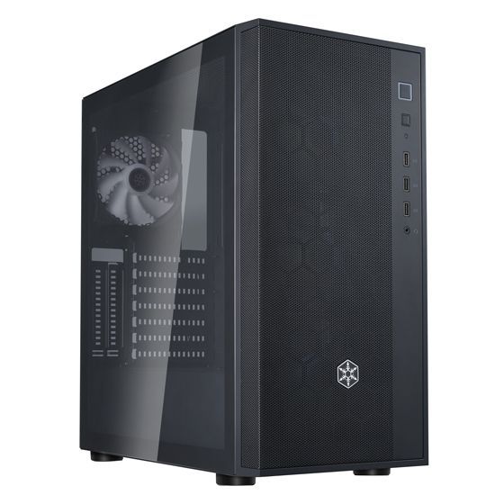 SilverStone PC case Fara FAR1B-PRO-V2 without PSU, 2xUSB3.0, 1xUSB2.0, 4x120mm, ARGB VGA 340mm, LCS ready, TG Side Panel, ATX, black