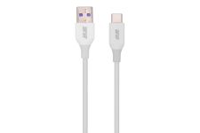 Кабель USB-A > USB-C заряджання/синхронізації 2E 1м, Type-C, Glow, білий