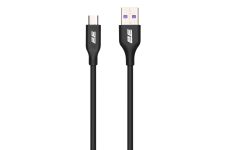 Кабель USB-A > microUSB заряджання/синхронізації 2E 1м, Glow, чорний