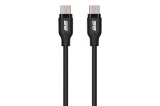 Кабель USB-C > USB-C заряджання/синхронізації 2E 1м, 60Вт Type-C, Glow, чорний