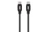 Кабель USB-C > USB-C заряджання/синхронізації 2E 1м, 60Вт Type-C, Glow, чорний