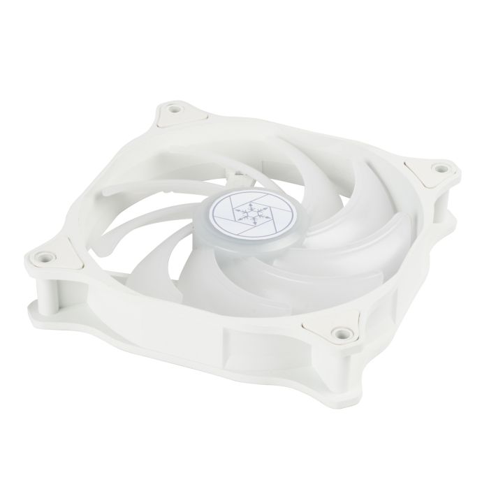 Корпусний вентилятор SilverStone Air Blazer 120RW-ARGB, 120мм, 600-2200rpm, 4pin PWM, 3pin +5VARGB, 7.4-35.6dBa, білий