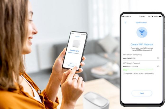 ASUS Router ZenWiFi XT9 AX7800, 3xGE LAN, 1x2.5GE WAN, 1xUSB 3.2, 2 мод, чорний