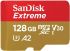 SanDisk microSD  128GB C10 UHS-I U3 R190/W90MB/s Extreme V30 + SD