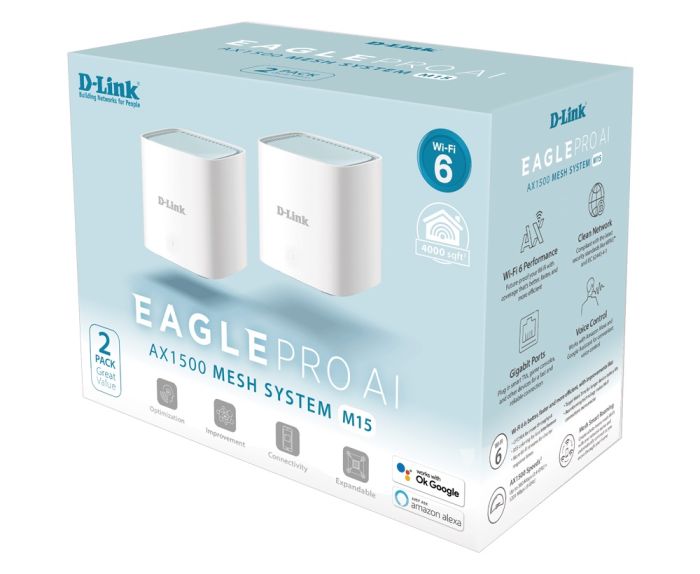 WiFi-система   EAGLE PRO AI AX1500 Mesh WiFi (2шт) D-Link M15-2