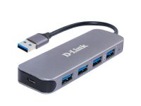 USB-концентратор   4port USB 3.0 з блоком живлення D-Link DUB-1340