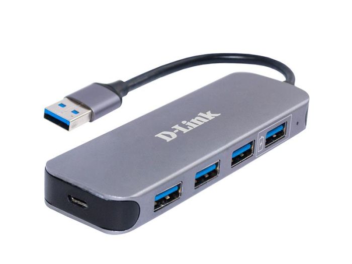 USB-концентратор   4port USB 3.0 с блоком питания D-Link DUB-1340