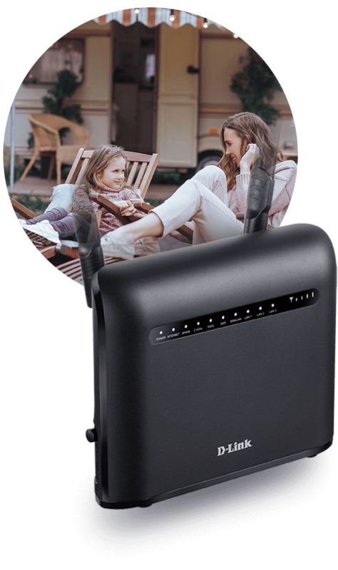 WiFi Router  AC1200, 4G/LTE, 4xGE LAN, 1xGE WAN D-Link DWR-953V2