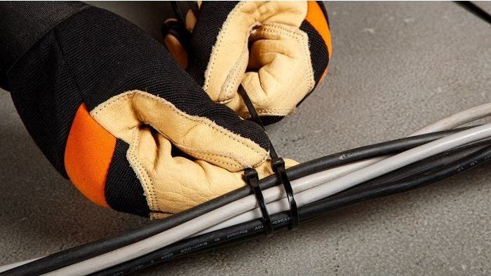 TOPEX Tie clamp, 100pcs, plastic, 3.6x200mm, black