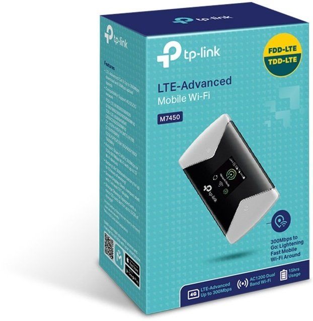 TP-LINK Portable Router  N300, 4G/LTE, 3000мА*год TP-Link M7450