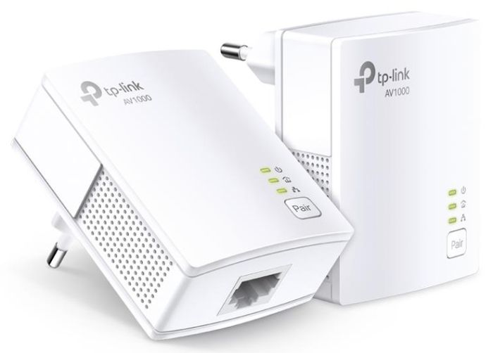 Комплект Адаптерoв Powerline TP-LINK  AV1000, 1xGE, (TL-PA7017 2шт) TP-Link TL-PA7017KIT
