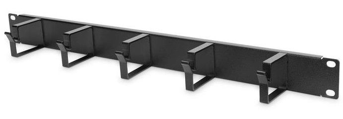 Кабельный организатор DIGITUS 19" 1U, 5xRings 40x60mm, RAL 9005