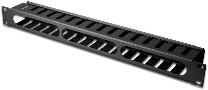 Кабельний організатор DIGITUS 19" 1U, перфорований, RAL 9005