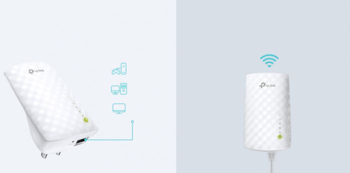 Расширитель покрытия WiFi TP-LINK  AC750, 1xFE LAN, MESH TP-Link RE220