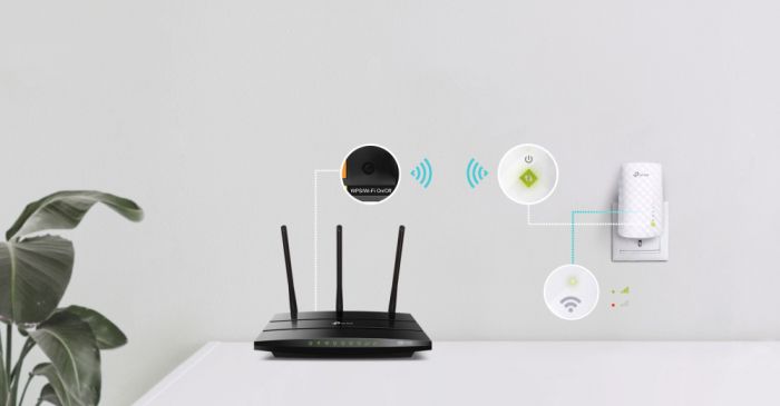 Расширитель покрытия WiFi TP-LINK  AC750, 1xFE LAN, MESH TP-Link RE220