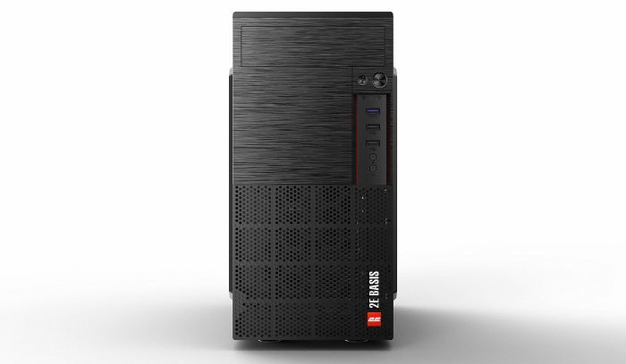 2E PC case Basis RD860-3U without PSU, 1xUSB3.0, 2xUSB2.0, VGA 320mm, mATX, black