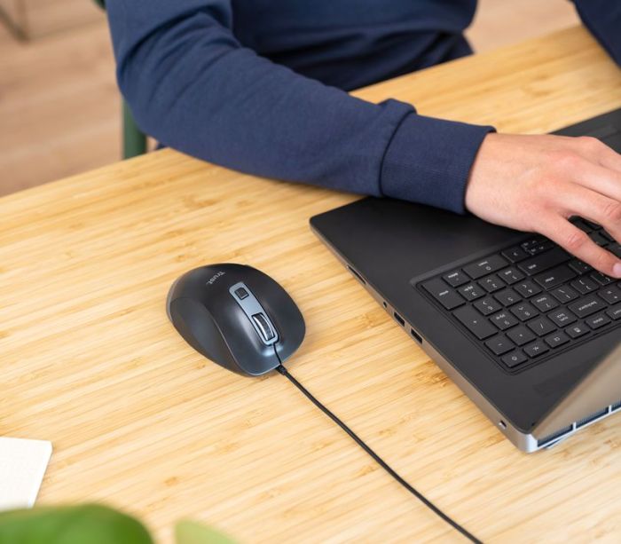 Мышь Trust Fyda Comfortable ECO, USB-A, Чорно-сірий