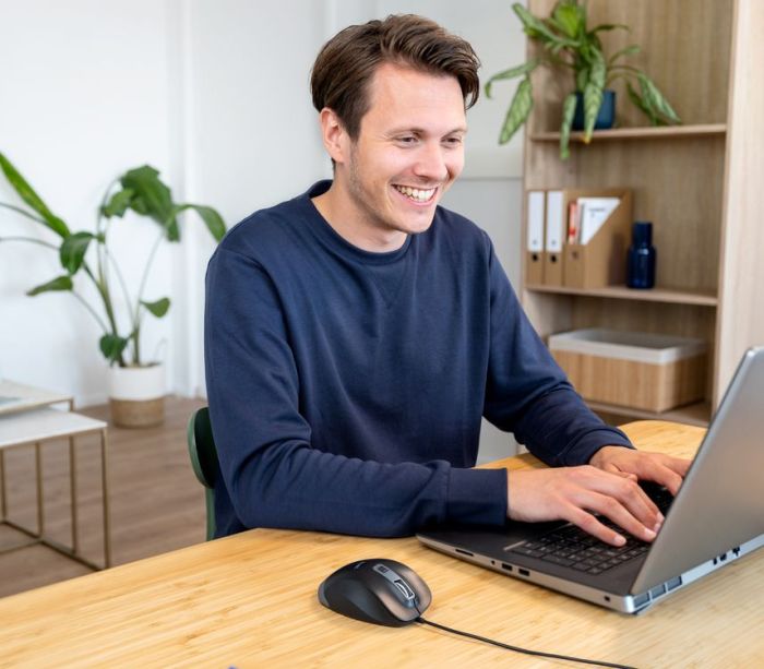 Мышь Trust Fyda Comfortable ECO, USB-A, Чорно-сірий