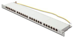 Патч-панель DIGITUS CАТ 6 STP, 19", 0.5U, 24 порти, зібрана, сіра