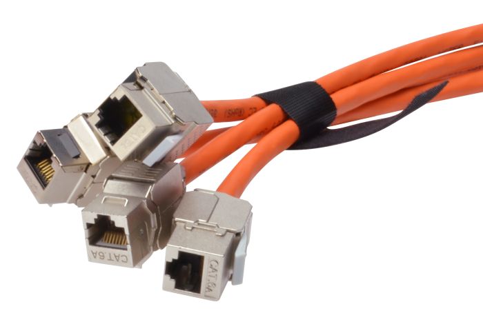 DIGITUS Velcro Tape, 20 mm wide for structured cabling, 10 m roll, color black