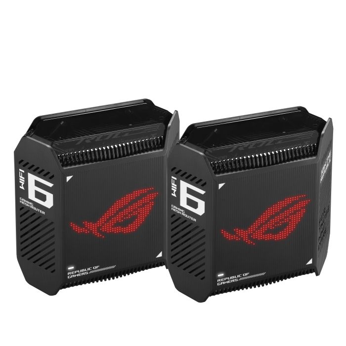 Система WiFi-Mesh ASUS ROG Rapture GT6 AX10000, 3xGE LAN, 1x2.5GE WAN, 1xUSB 3.2, 2мод, чорний