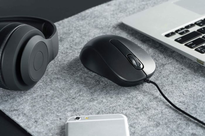 Mouse 2E MF160, USB-A, black