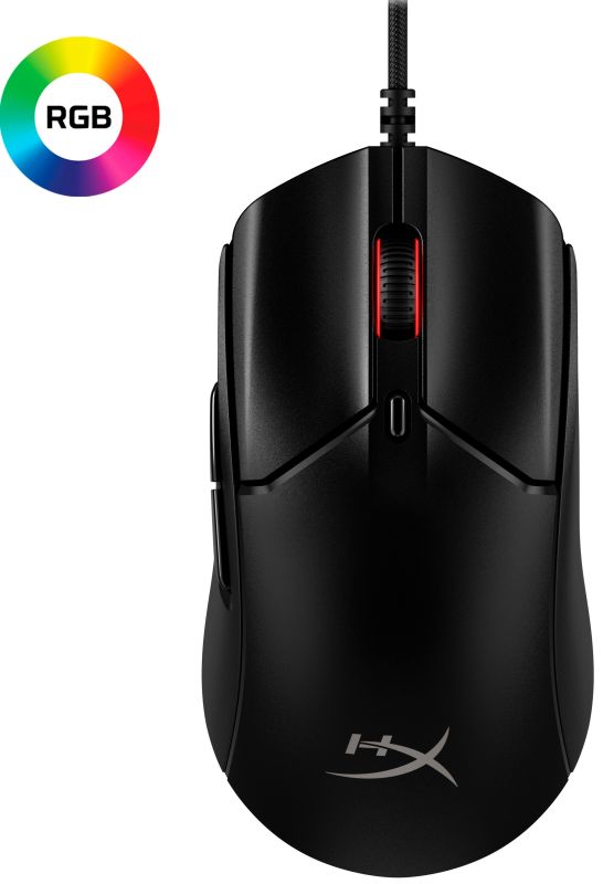 HyperX Mouse Pulsefire Haste 2, RGB, USB-A, USB, black