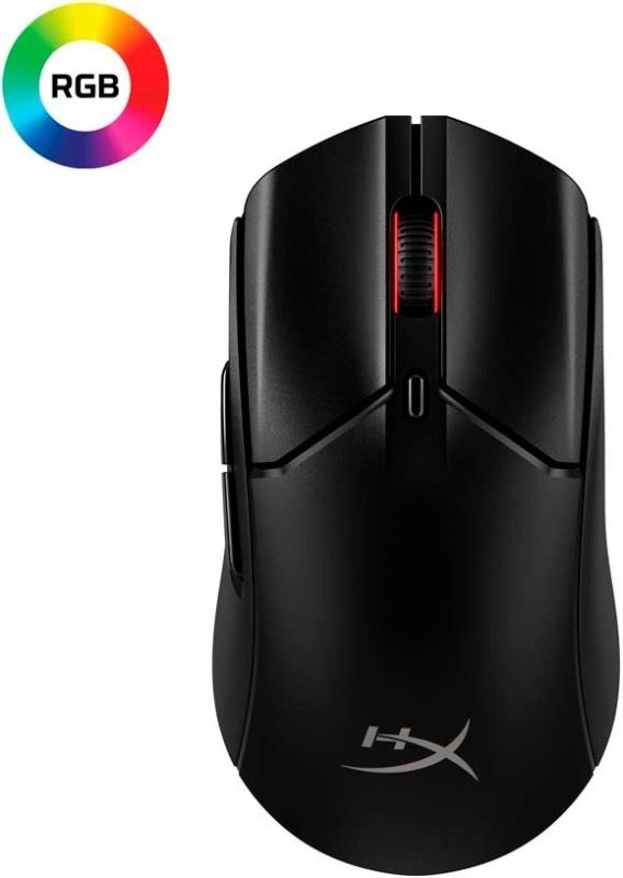 HyperX Mouse Pulsefire Haste 2, RGB, USB-A/WL/BT, black