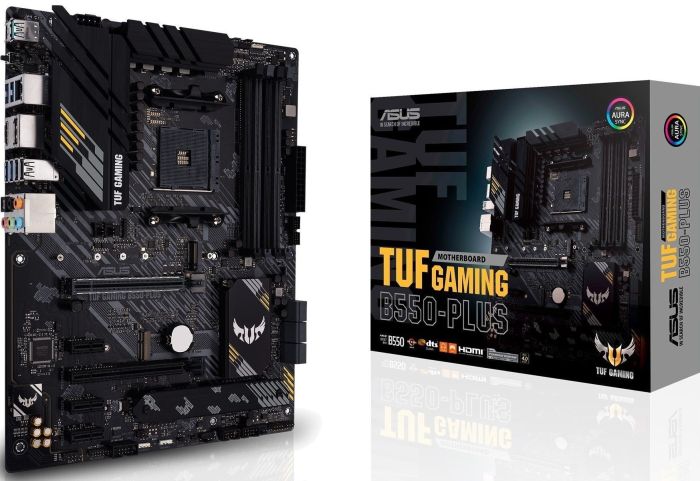 ASUS Motherboard TUF GAMING B550-PLUS sAM4 B550 4xDDR4 M.2 HDMI DP ATX