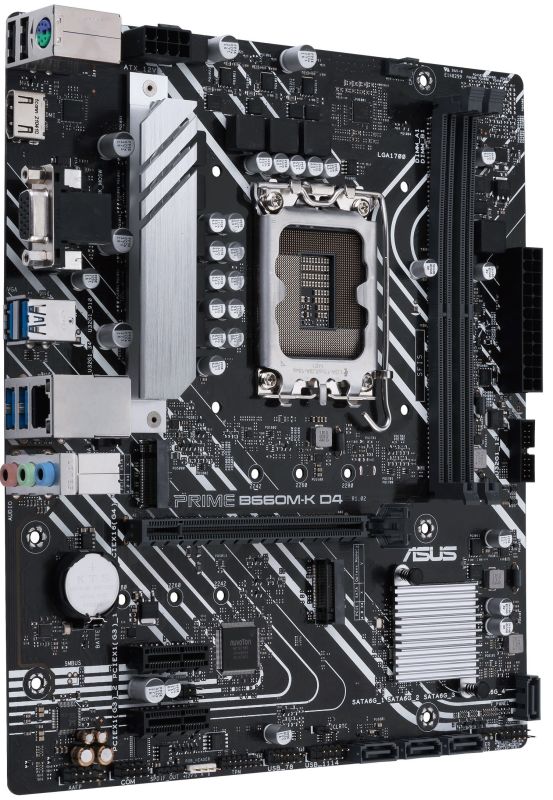 ASUS Motherboard PRIME B660M-K D4 s1700 B660 2xDDR4 M.2 HDMI D-Sub mATX