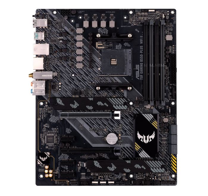 Материнcкая плата ASUS TUF GAMING B550-PLUS WIFI II sAM4 B550 4xDDR4 M.2 HDMI DP Wi-Fi BT ATX