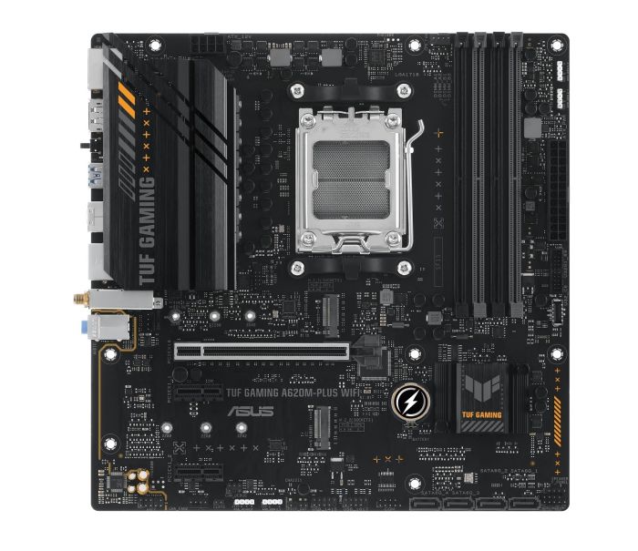 Материнcька плата ASUS TUF GAMING A620M-PLUS WIFI sAM5 A620 4xDDR5 HDMI DP Wi-Fi BT mATX