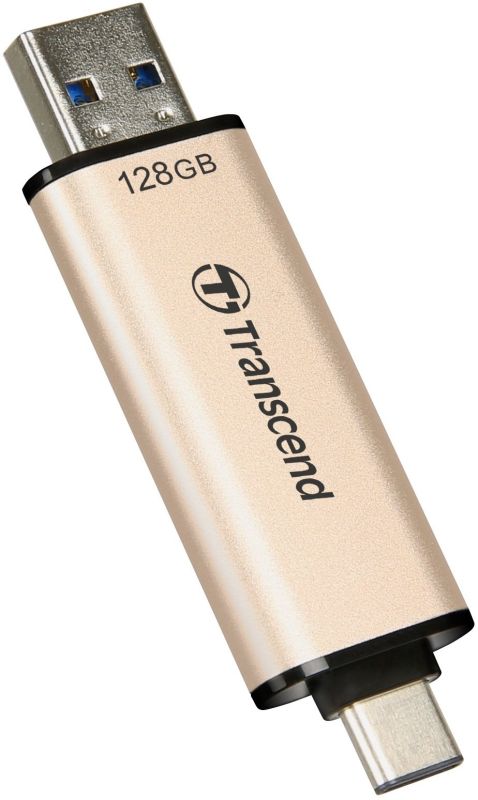 Накопитель Transcend 128GB USB 3.2 Type-A + Type-C JetFlash 930 R420/W400MB/s Чёрный